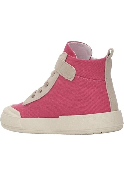 Ortopedik Unisex Işıklı Bilekli Keten Çocuk Spor Ayakkabı Fuşya