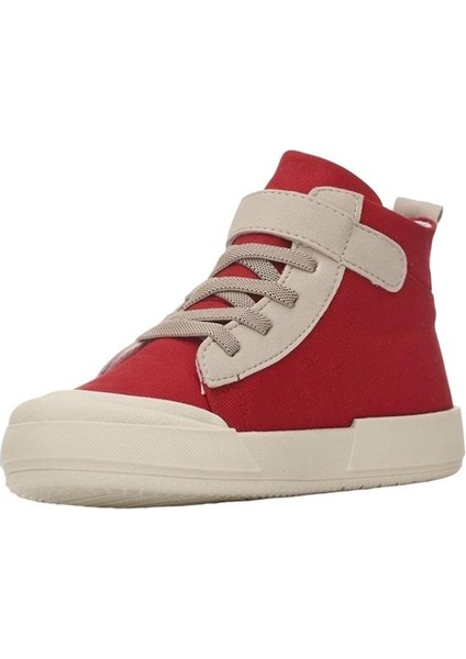 Ortopedik Unisex Işıklı Bilekli Keten Çocuk Spor Ayakkabı Kırmızı indirimleri