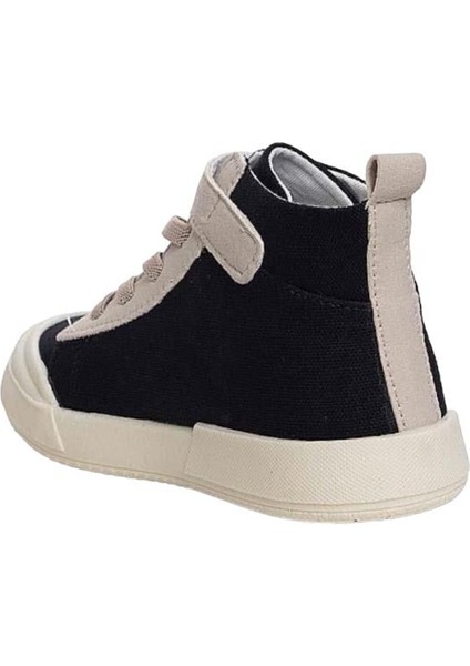 Ortopedik Unisex Işıklı Bilekli Keten Çocuk Spor Ayakkabı Siyah modelleri