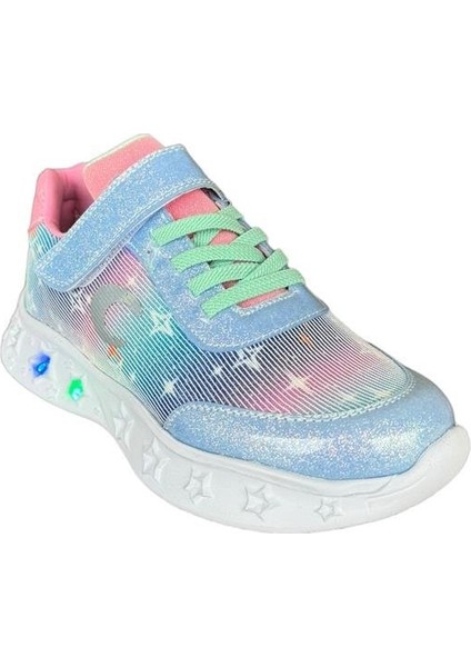 Işıklı Ortopedik Kız Çocuk Spor Ayakkabı MAVİ fiyatları