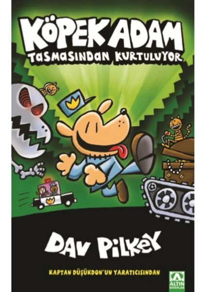 Köpek Adam: Tasmasından Kurtuluyor - Köpek Adam: Pirelerin Tanrısı - Köpek Adam - 6 Kitap - Dav Pilkey