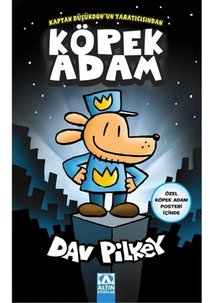 Köpek Adam: Tasmasından Kurtuluyor - Köpek Adam: Pirelerin Tanrısı - Köpek Adam - 6 Kitap - Dav Pilkey