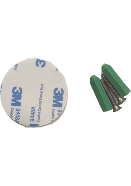 Çap 4 CM Büyük Yarım Ay Yapışkanlı ve Vidalı Montaj Kapı Stoperi (TAMPON)