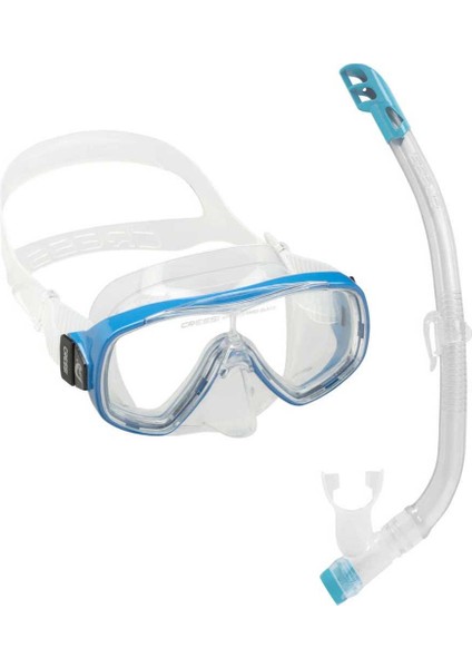 Junior Ondina-Top Çocuk Maske Şnorkel Seti Koyu Mavi