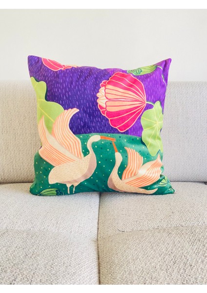 Doğa - Floral Desenli Dekoratif Kırlent
