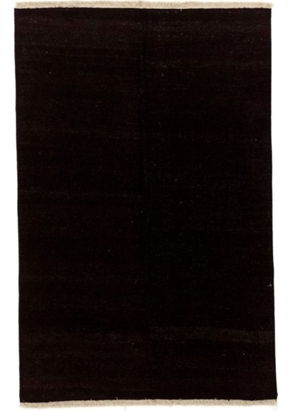 Siyah Rengi El Dokuma Anadolu Vintage Kilim