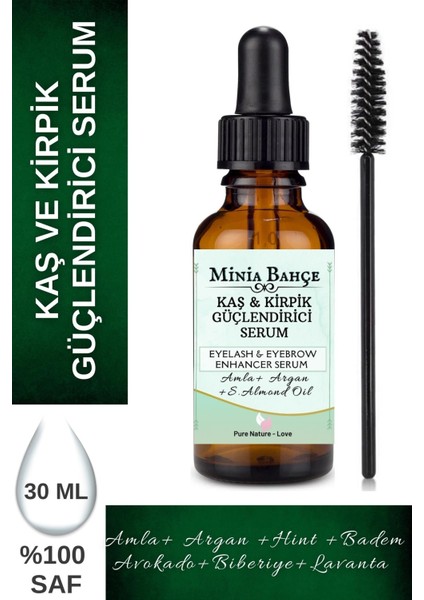 Kaş, Kirpik ve Sakal Bakım Serumu, 30ML ve Fırça
