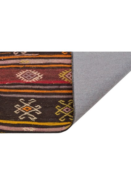 El Dokuma Renkl Çiçekli Vintage Kilim