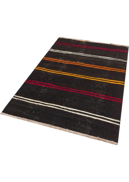 El Dokuma Krem Beyaz Çizgili Vintage Kilim modelleri