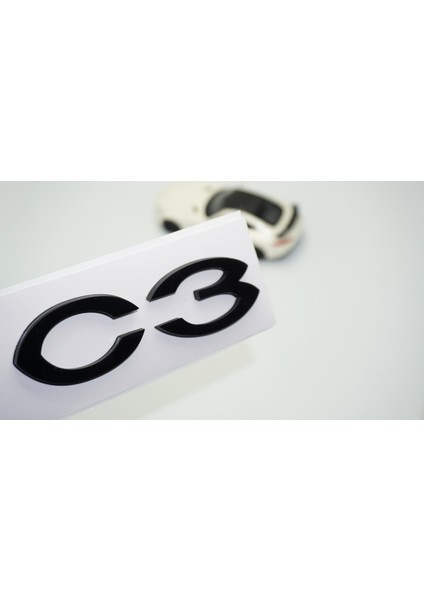 Citroen C3 Picasso 2005-2010 Bagaj Siyah Yazı Logo Amblem