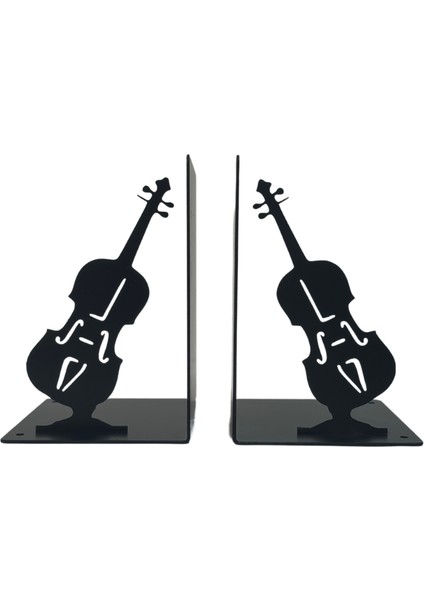 Metal Gitar Desenli Kitap Desteği Kitap Tutucu Ev ve Ofis Dekoratif Aksesuar 2 Li Set fiyatları