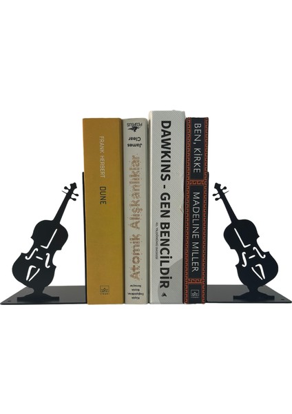 Metal Gitar Desenli Kitap Desteği Kitap Tutucu Ev ve Ofis Dekoratif Aksesuar 2 Li Set indirimleri