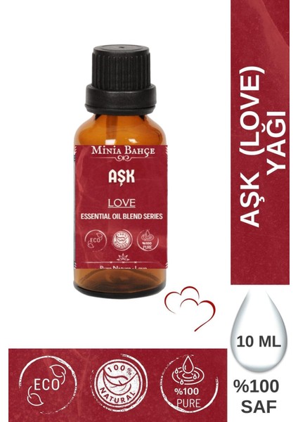 Aşk ( Love ) Uçucu Yağ Karışımı, %100 Saf, 10 ml