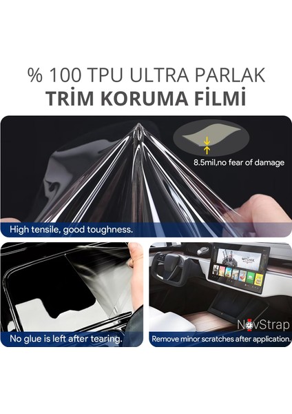 Bmw 320I G20 Lci 2023-2024 Ile Uyumlu Trim Ekran Koruyucu Film Şeffaf Araç Içi Ppf Kaplama modelleri