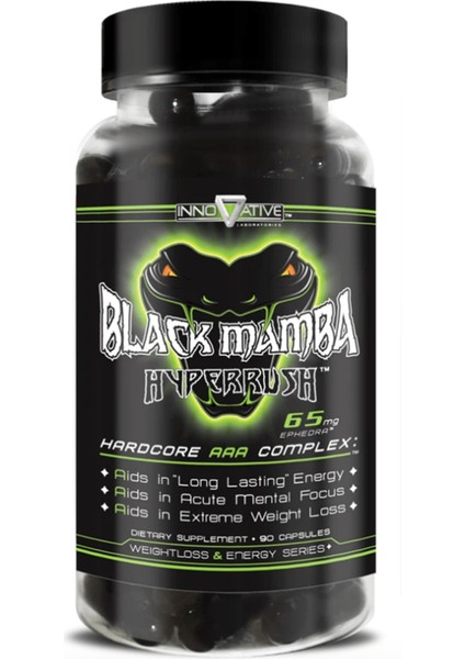 Black Mamba Hyperrush® (Fat Loos Fat Burning) 90 Capsul Usa VERSION 3540