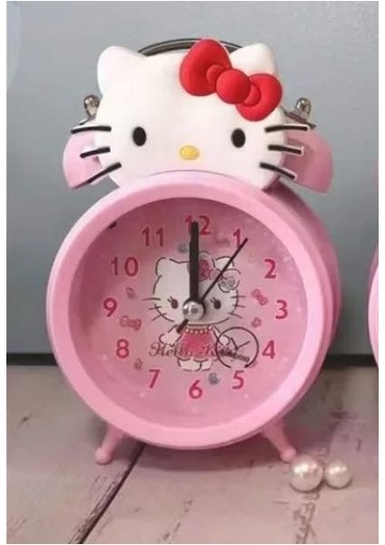 Hello Kitty Alarm Çalar Saat Analog Masa Üstü Çocuk Genç Oda Dekor Y2K Kpop Hediye