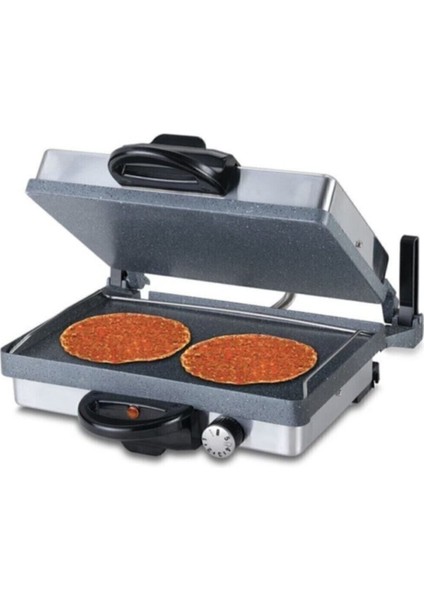 Silex Ekmek Lahmacun ve Tost Makinesi Gri Granit Bazlama Inox Tavalı 50 Hz / 60