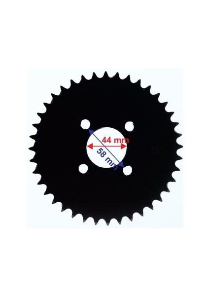 Atv Arka Dişli 428-40T Iç 44 mm 4 Delikli Ind Vulcan KUBA200 Öm Uyumlu-Erpilsan Elektronik