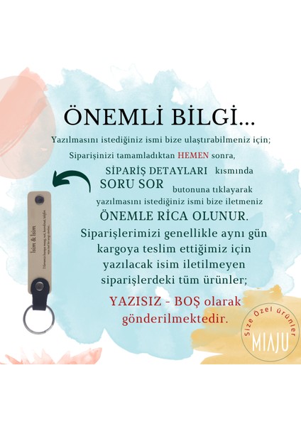 Isme Özel, 100' Lü, Kına Kutlamaları Için, Kına Eğlencesi Için Hediyelik Deri Hatıra Anahtarlığı