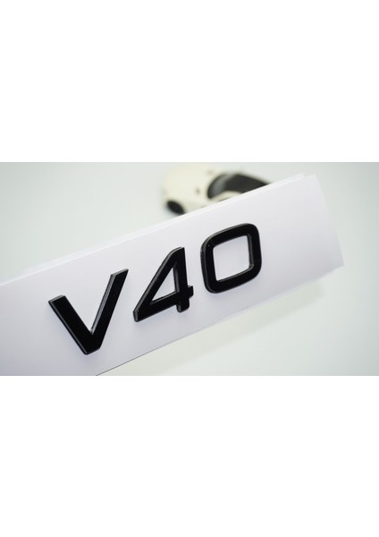 V40 Siyah Abs 3m 3D Bagaj Yazı Logo Volvo Ile Uyumlu