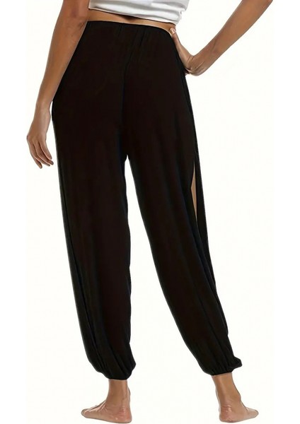 Kadın Yanları Derin Yırtmaç Detay Viskon Şalvar Pantolon indirimleri