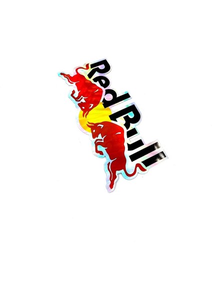 Red Bull Hologram Özel Üretim Sticker - Red Bull Sticker Hologramlı Ürün