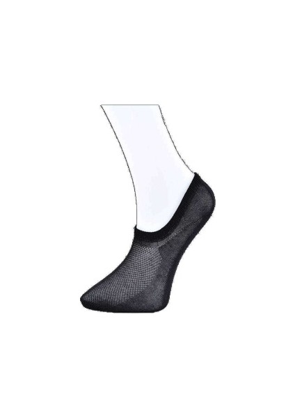 Siyah Kadın Görünmez Çorap 3 Çift
