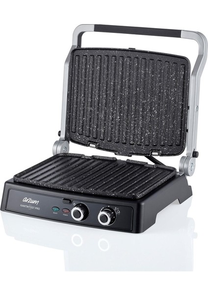 1501 - 2000 Watt Kantintost Pro AR2044 2000 W Iz ve Tost Makinesi Okyanus Mavi 5 Kademeli C / F