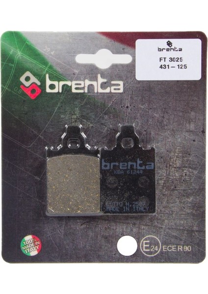 Pıaggıo Mp3 400 Ön Fren Balata Brenta (Made In Italy)
