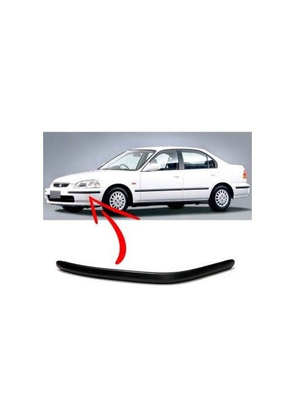 Honda Ies Civic 1996-1998 Model Makyajsız Kasa Ön Tampon Bandı (Sol) fiyatları