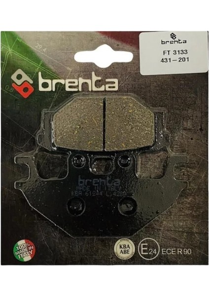 Yamaha Yzf R125 Arka Fren Balata Brenta (Made In Italy)