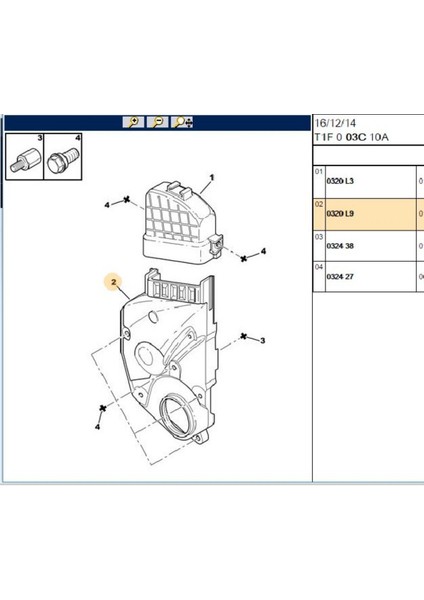 Triger Kapak Alt TU3JP 106 206 306 405 Saxo Xsara (0320L9)