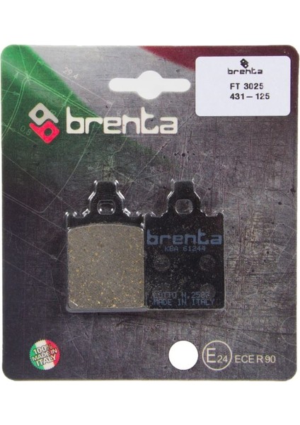 Pıaggıo Mp3 250 Ön Fren Balata Brenta (Made In Italy)