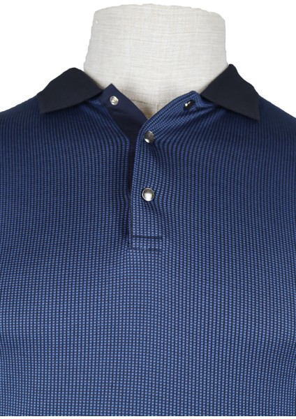 241500305 Nehir Çıtçıtlı P.yaka Tshırt Indigo