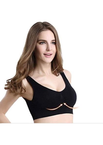 Toparlayıcı Sıkılaştırıcı Pedli Sütyen 3'lü Paket (Siyah-Beyaz-Ten Rengi) modelleri