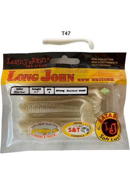 Long John 3.1'' (7.87 Cm) 8'li Paket Silikon Yem