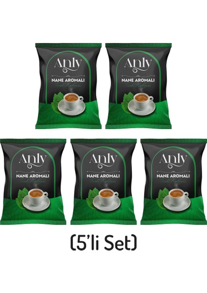 Naneli Türk Kahvesi 5'li 5x50gr. - Nane Aromalı - Premium Seri