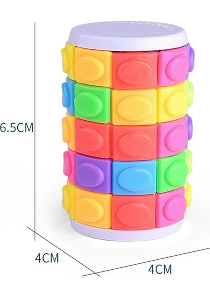 Silindir Zeka Küpü- Rotate Slide Puzzle- 3 ve 5 Katmanlı (2li)