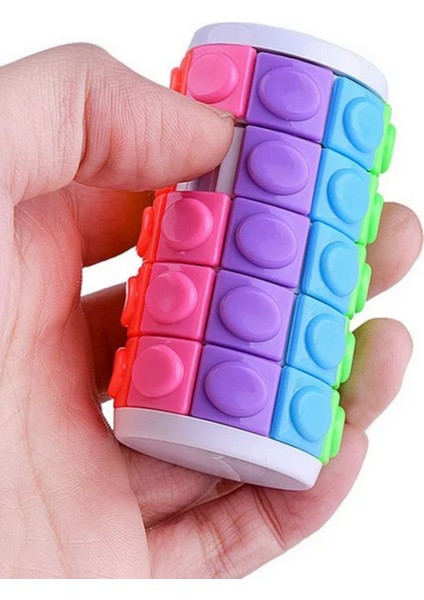Silindir Zeka Küpü- Rotate Slide Puzzle- 3 ve 5 Katmanlı (2li)