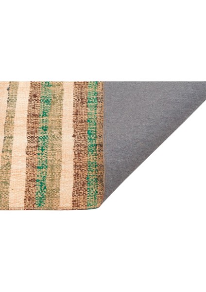 Gerçek El Dokuma Krem Multı Renk Vintage Kilim