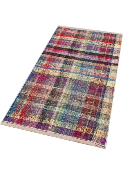 Multi Renk Anadolu El Dokuma Vintage Kilim