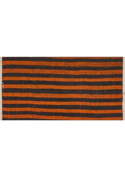 Gerçek El Dokuma Çiçekli Desen Vintage Kilim