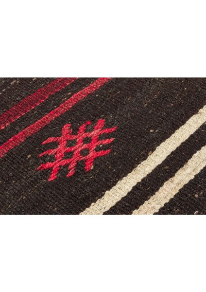 Gerçek El Dokuma Karışık Renk Vintage Kilim