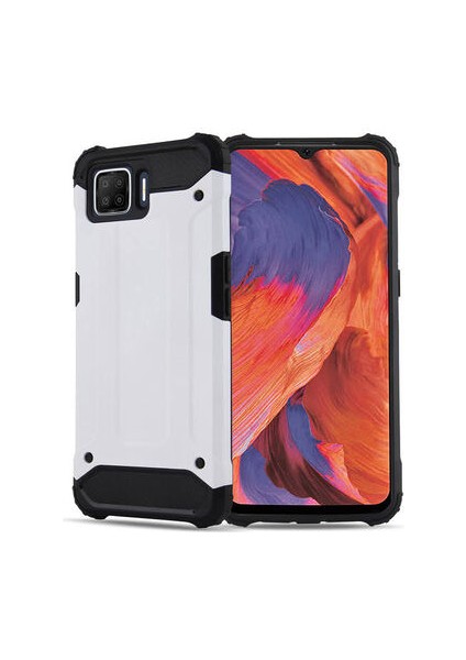 Oppo A73 Tam Koruma Sağlayan Çift Katmanlı Crash Premium Sert Silikon Kılıf