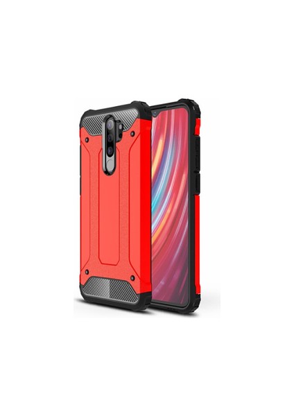 Redmi Note 8 Pro Tam Koruma Sağlayan Çift Katmanlı Crash Premium Sert Silikon Kılıf