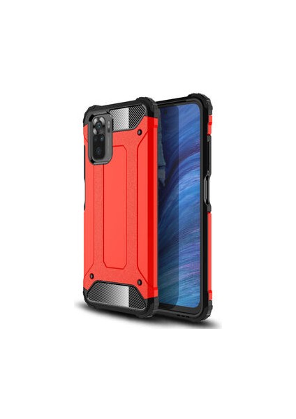 Redmi Note 10S Tam Koruma Sağlayan Çift Katmanlı Crash Premium Sert Silikon Kılıf