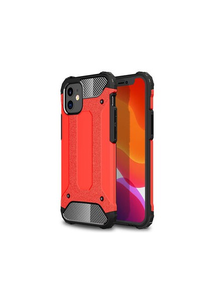 iPhone 12 Mini Tam Koruma Sağlayan Çift Katmanlı Crash Premium Sert Silikon Kılıf