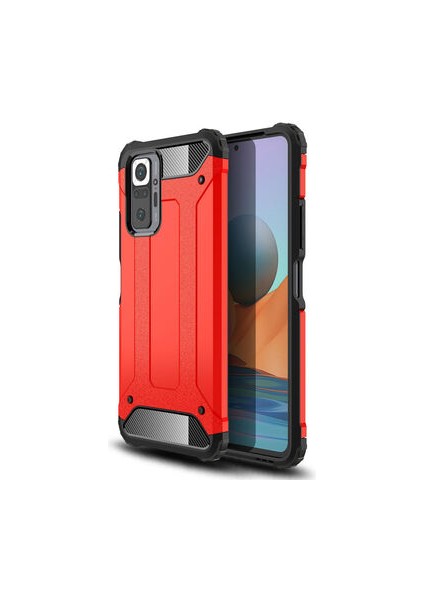 Redmi Note 10 Pro Tam Koruma Sağlayan Çift Katmanlı Crash Premium Sert Silikon Kılıf