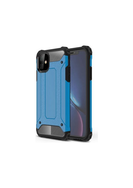 iPhone 11 Tam Koruma Sağlayan Çift Katmanlı Crash Premium Sert Silikon Kılıf