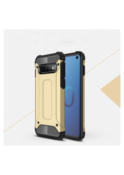 Samsung Galaxy S10 Plus Tam Koruma Sağlayan Çift Katmanlı Crash Premium Sert Silikon Kılıf